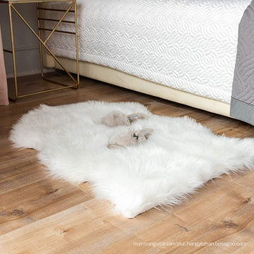 Smooth Touch Shaggy Faux Fur Rug for Living